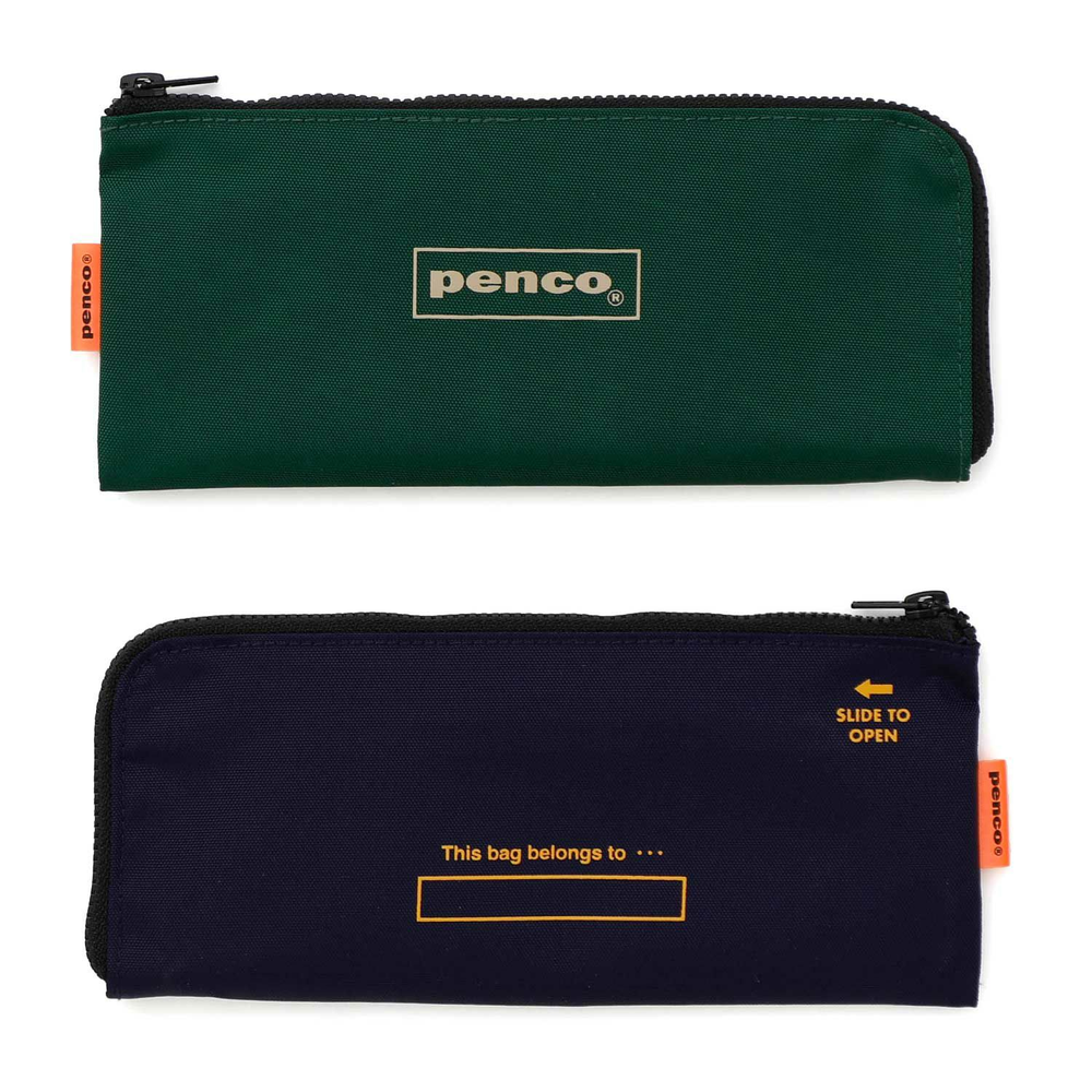 Penco Flat Pencil Case - Orange — lead extended