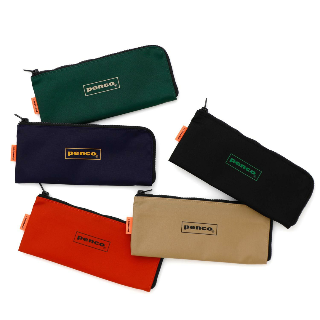 Penco Flat Pencil Case - Orange — tip detail