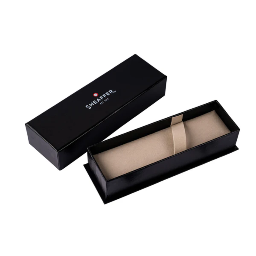 Sheaffer VFM 9429 Matt Blue  With Matt Black PVD Trims Ballpoint Pen (WW31) — engraving example