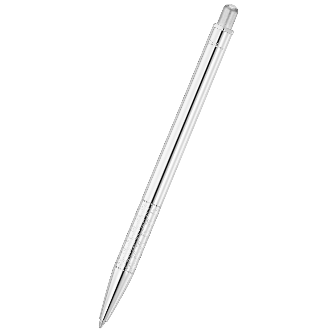 Waldmann Argent Ballpoint Pen in Silver — Waldmann ballpoint pen — reliable smooth-writing everyday pen, at Cityluxe Singapore