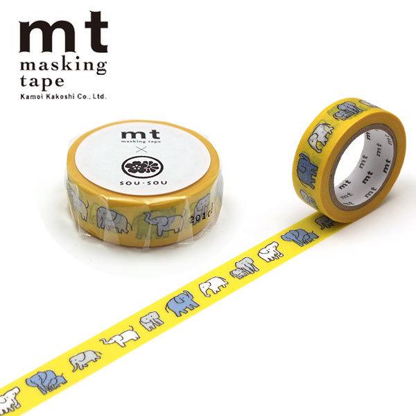 MT x SOU・SOU Washi Tape in Zou — MT Tape washi tape — decorative Japanese paper tape for journaling and craft, at Cityluxe Singapore