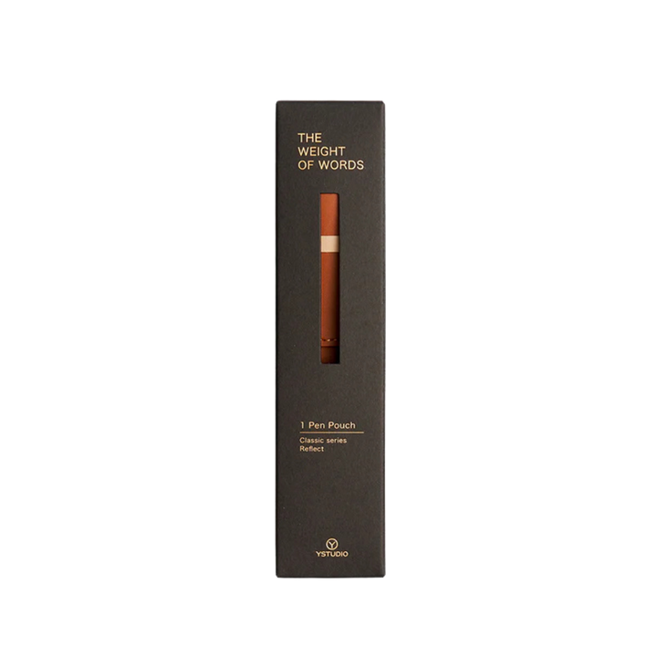 Ystudio Classic Reflect-1 Pen Pouch - Caramel