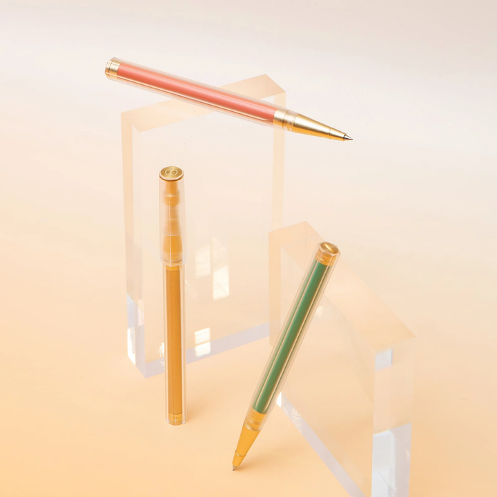 Ystudio Glamour Evolve Elemental Rollerball Pen - Clear Green