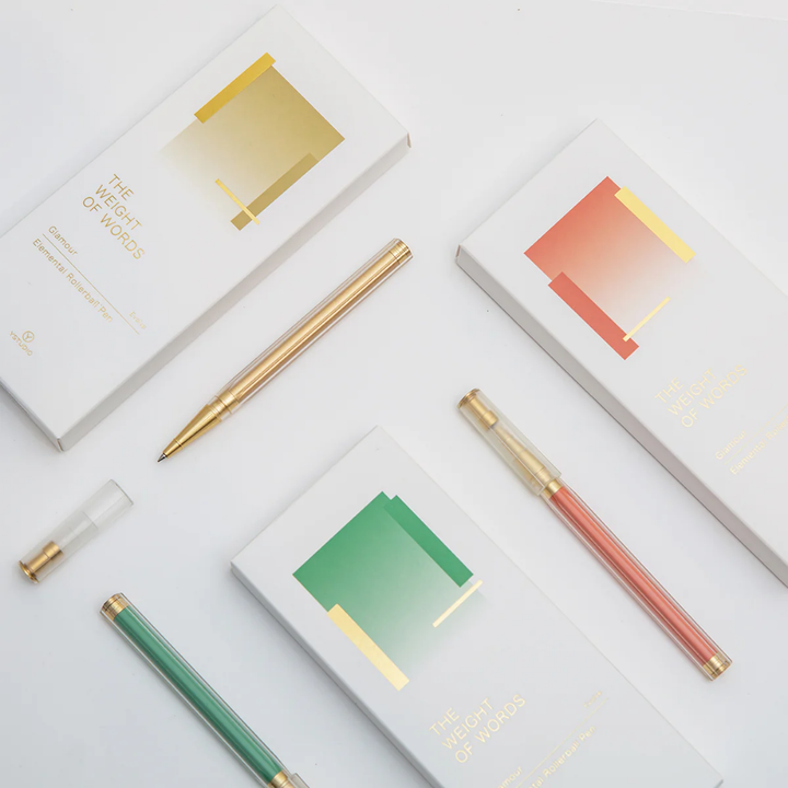 Ystudio Glamour Evolve Elemental Rollerball Pen - Clear Green