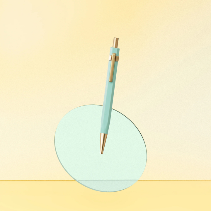 Ystudio Glamour Evolve - Ocean Sustainable Ballpoint Pen - Teal Green (With Clip)