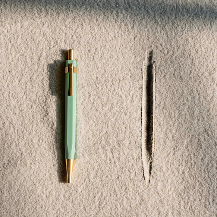 Ystudio Glamour Evolve - Ocean Sustainable Ballpoint Pen - Teal Green (With Clip)