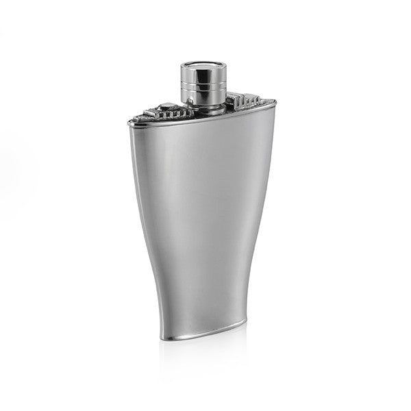 Royal Selangor Shipflask Hip Flask in Wooden Gift Box — cap detail