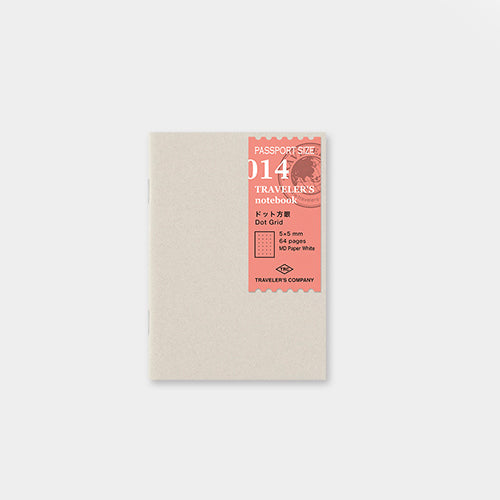 TRAVELER'S notebook Refill 014 (Passport Size) - Dot Grid — front cover