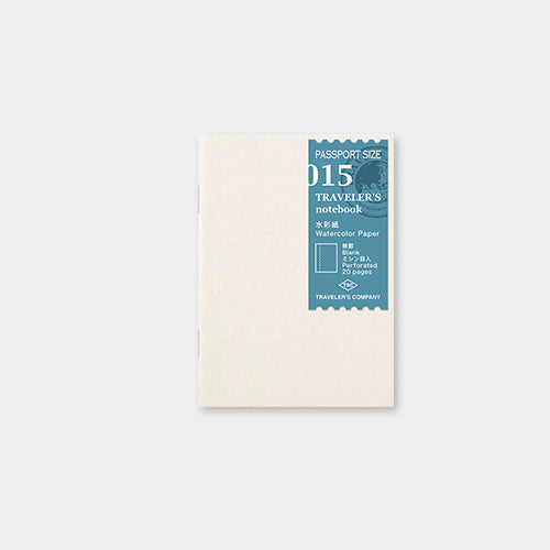 TRAVELER'S notebook Refill 015 (Passport Size) - Watercolor Paper — front cover