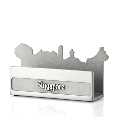 Royal Selangor Singapore Scene Card Holder — detail view