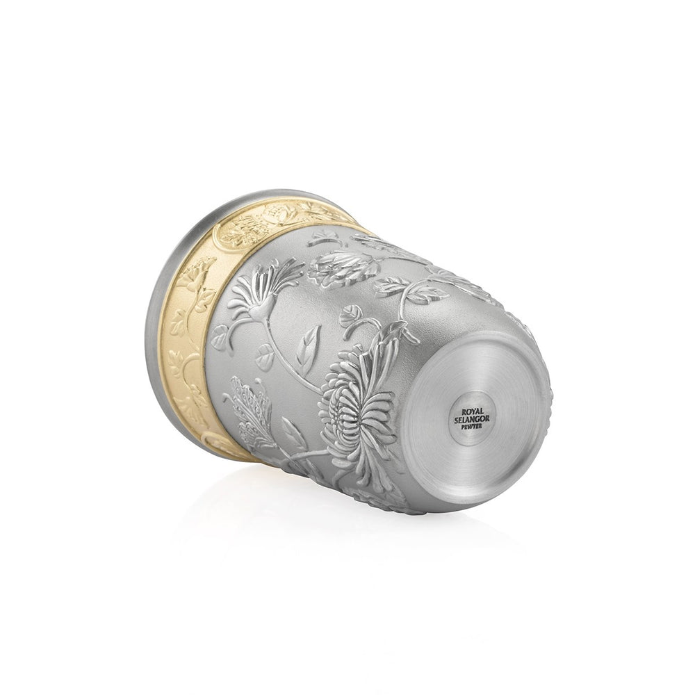 Royal Selangor Butterfly Tumbler — bottle at angle