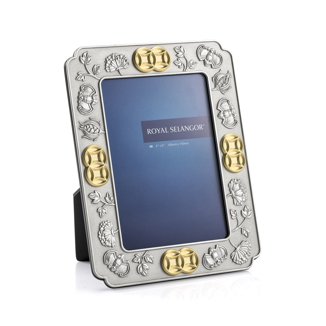Royal Selangor Double Coin Photoframe — detail view