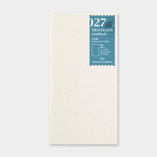 TRAVELER'S notebook Refill 027 (Regular Size) - Watercolor Paper — front cover