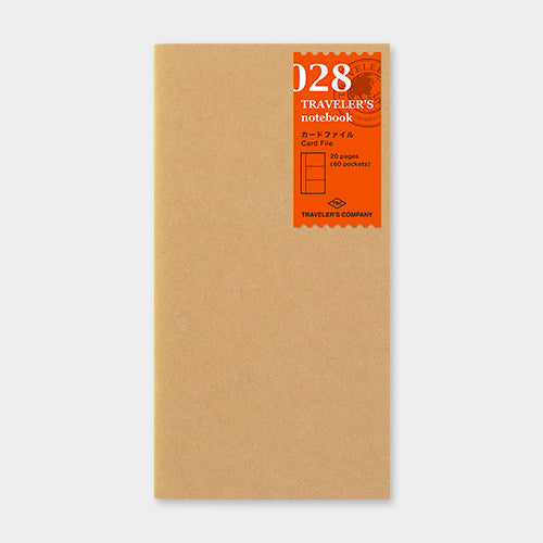 TRAVELER'S notebook Refill 028 (Regular Size) - Card File — front cover