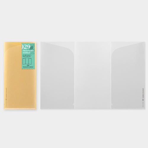 TRAVELER'S notebook Refill 029 (Regular Size) - Three-fold File — front cover