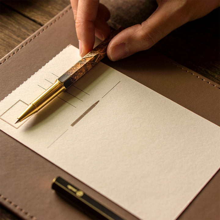 [Pre-Order] Ystudio YAKIHAKU Rollerball Pen (Limited Edition Crafts) — flat lay
