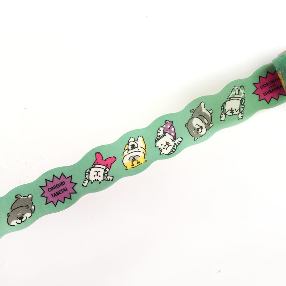 Mind Wave Shibanban Washi Tape Gu-tara — pattern detail