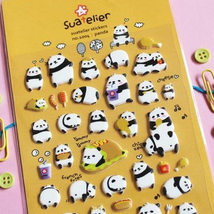 Suatelier Daily Deco Stickers -  Panda sticker — front view