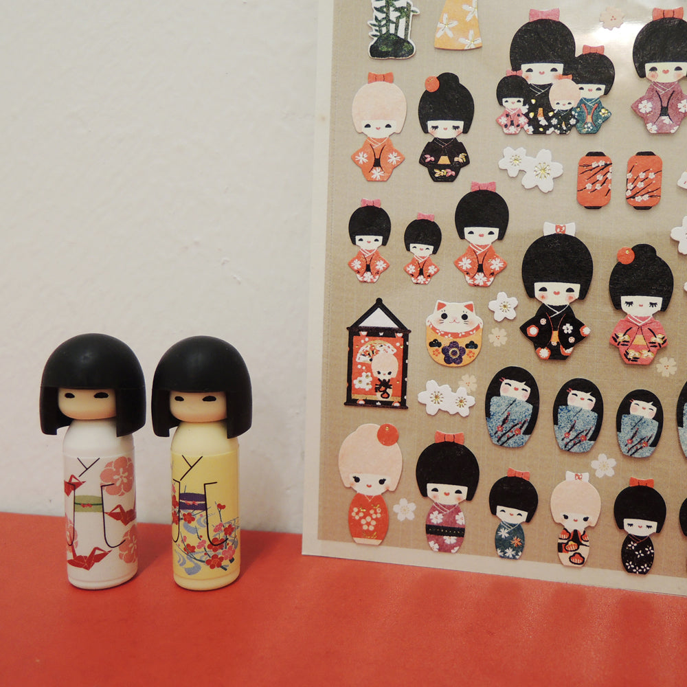 Suatelier Daily Deco Stickers -  Kokeshi sticker — front view
