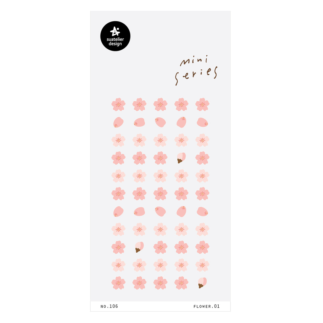 Suatelier Sticker Mini Series - Flower.01 — front view