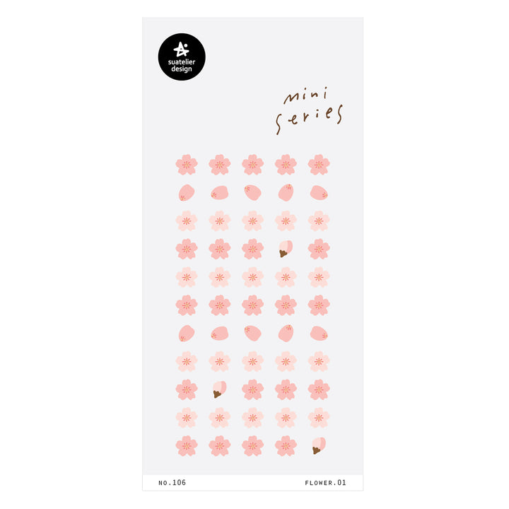 Suatelier Sticker Mini Series - Flower.01 — front view