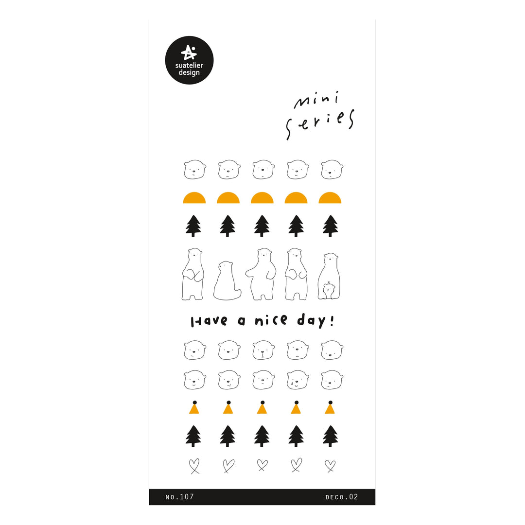 Suatelier Mini Series Sticker -  Deco.02 — front view