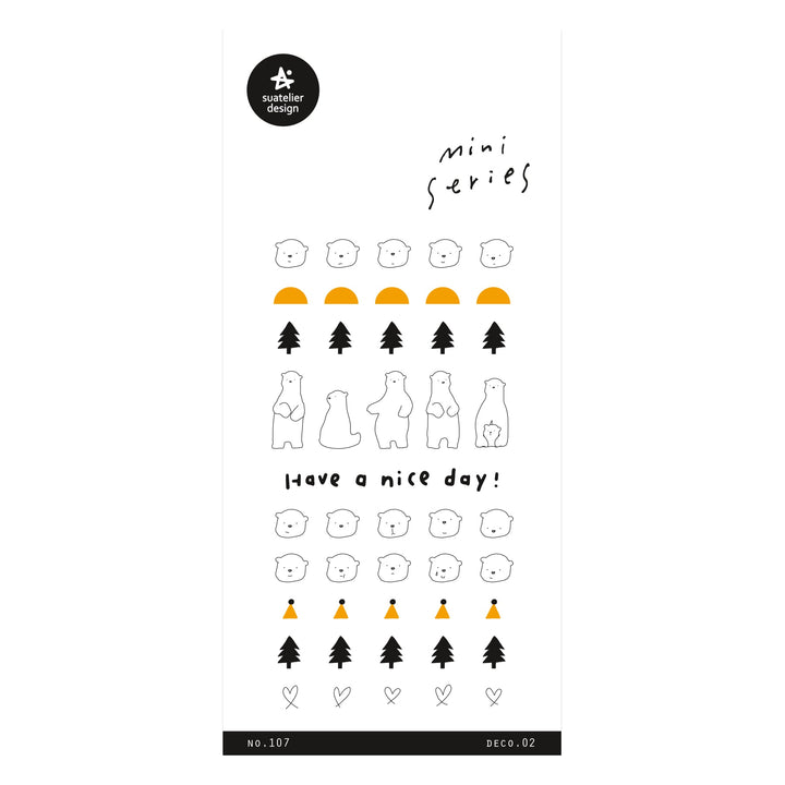 Suatelier Mini Series Sticker -  Deco.02 — front view
