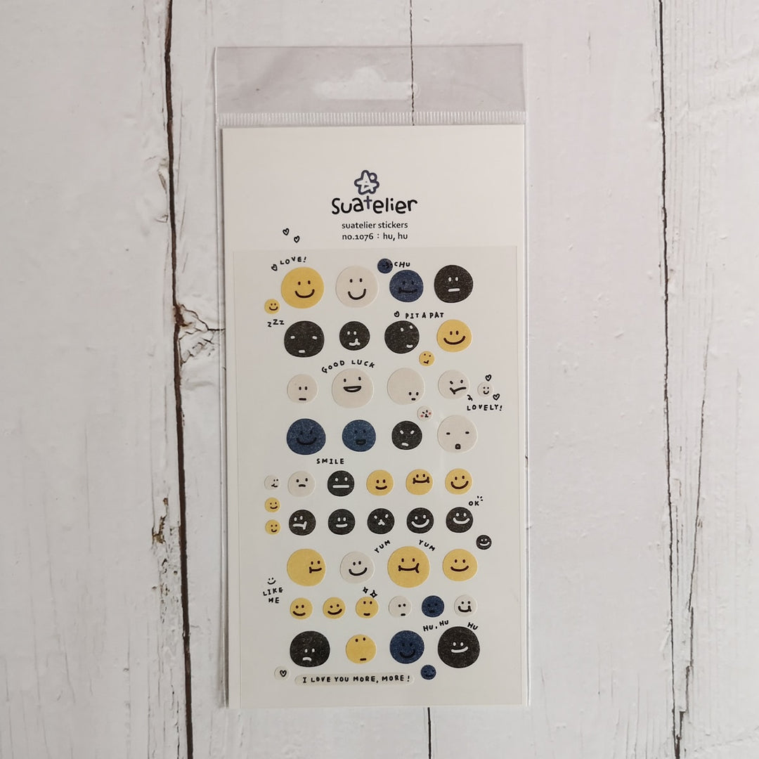 Suatelier Daily Deco Stickers -  Hu Hu sticker — front view