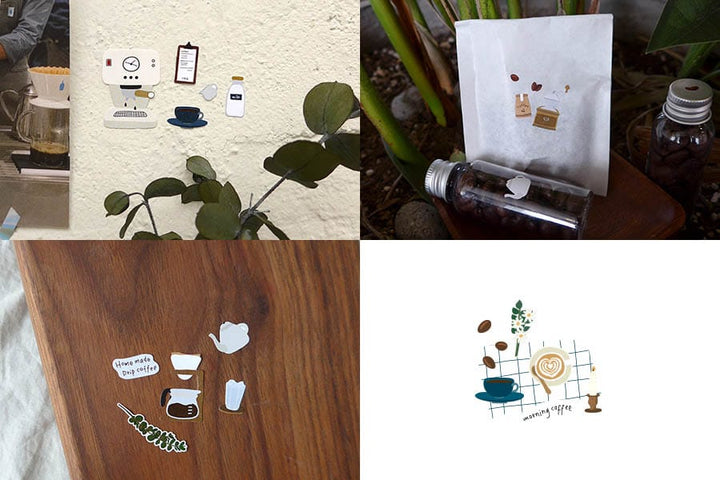 Suatelier Daily Deco Stickers -  I like Coffee sticker — with packaging