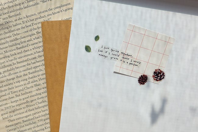 Suatelier Daily Deco Sticker - Flower Letter sticker — with packaging