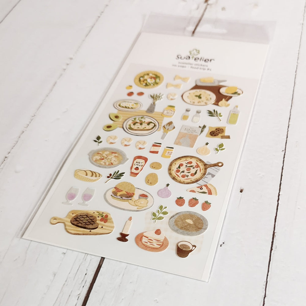 Suatelier Daily Deco Sticker - Food Trip #1 sticker — side view