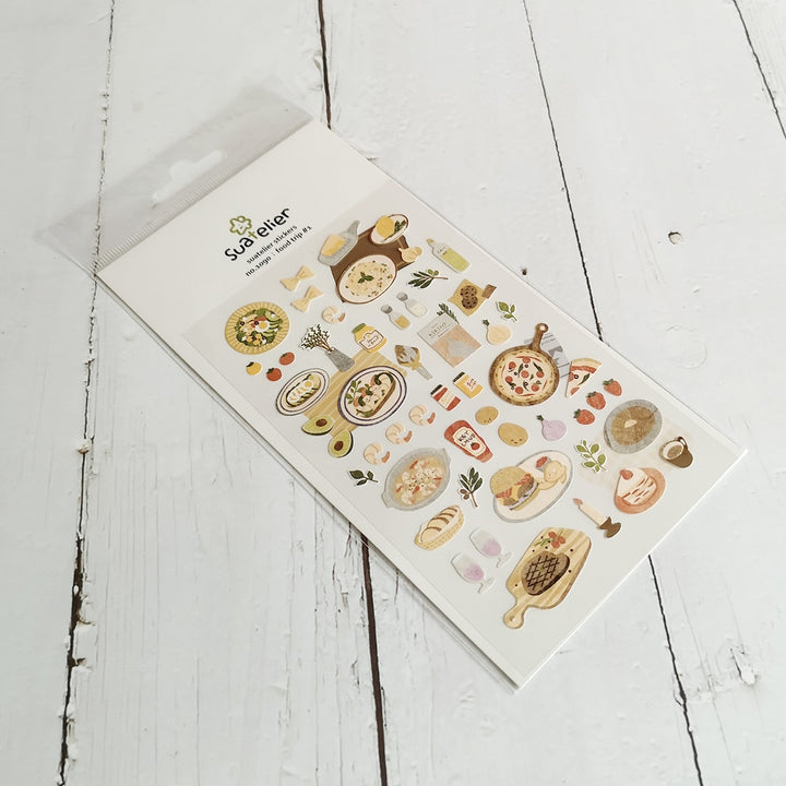 Suatelier Daily Deco Sticker - Food Trip 
