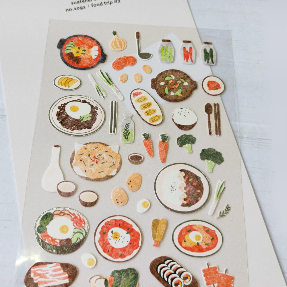 Suatelier Daily Deco Sticker - Food Trip #2 Sticker — side view
