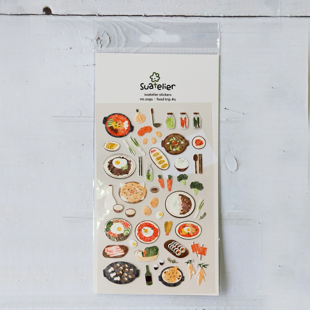 Suatelier Daily Deco Sticker - Food Trip #2 Sticker — front view