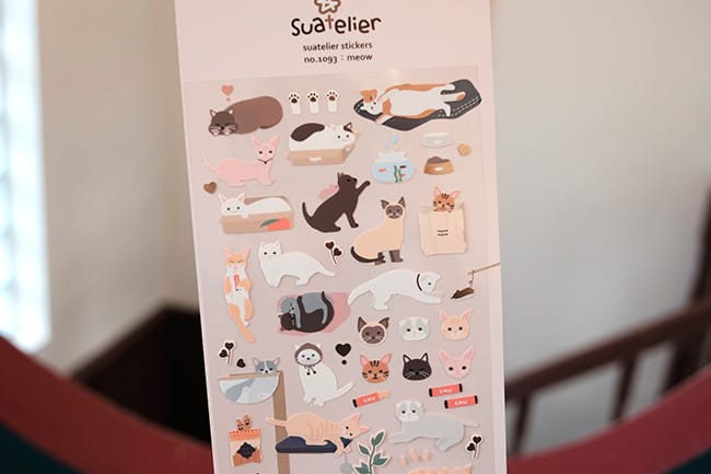 Suatelier Sticky Memo - Meow sticker — detail view