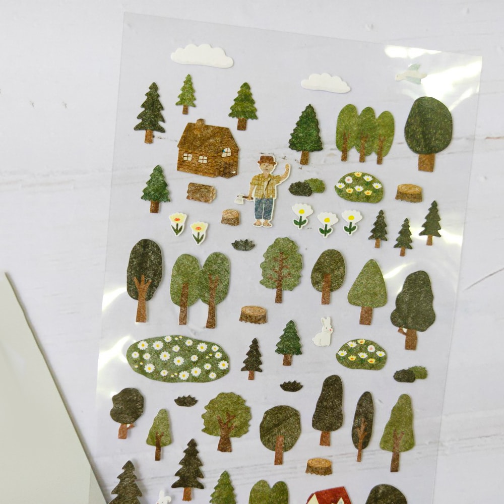 Suatelier Daily Deco Stickers -  Forest Sticker — side view