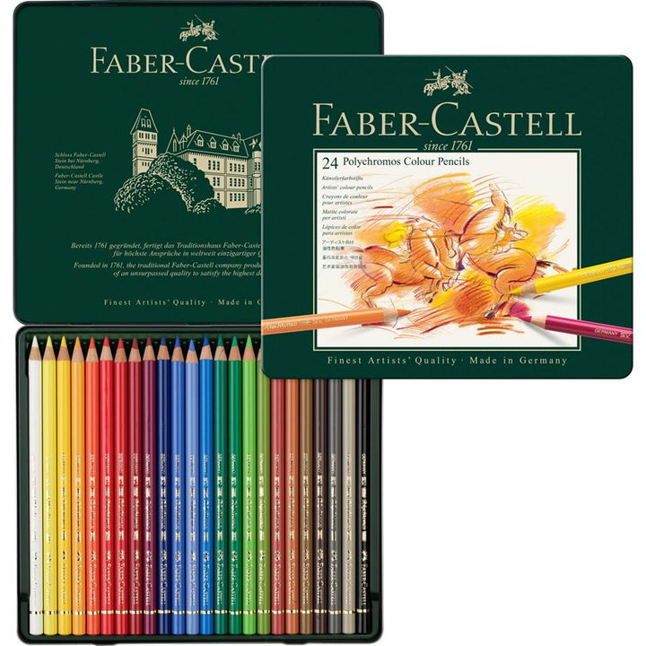 Faber-Castell Polychromos Artist Colour Pencil Set of 24 — tip detail