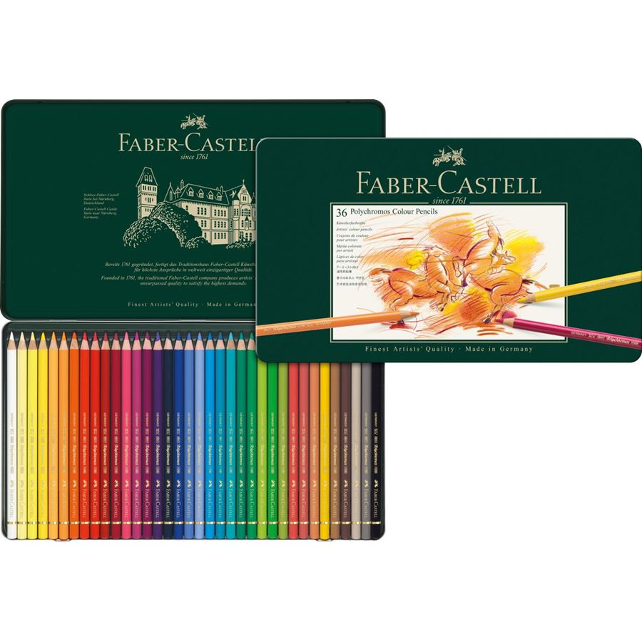 Faber-Castell Polychromos Artist Colour Pencil Set of 36 — tip detail