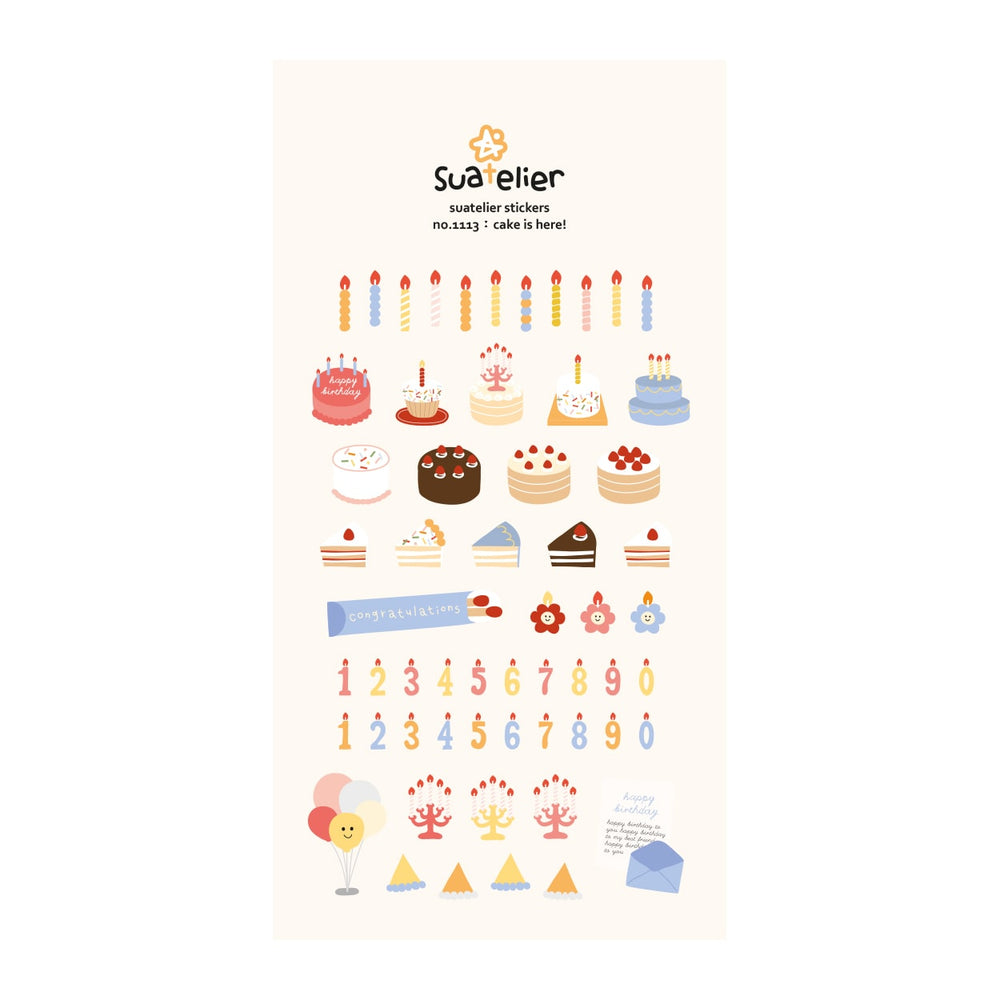 Suatelier Daily Deco Sticker - Cake Is Here! Sticker — side view