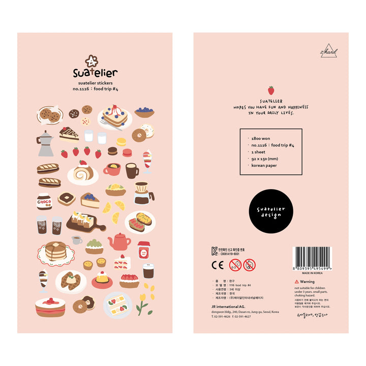 Suatelier Daily Deco Sticker - Food Trip 