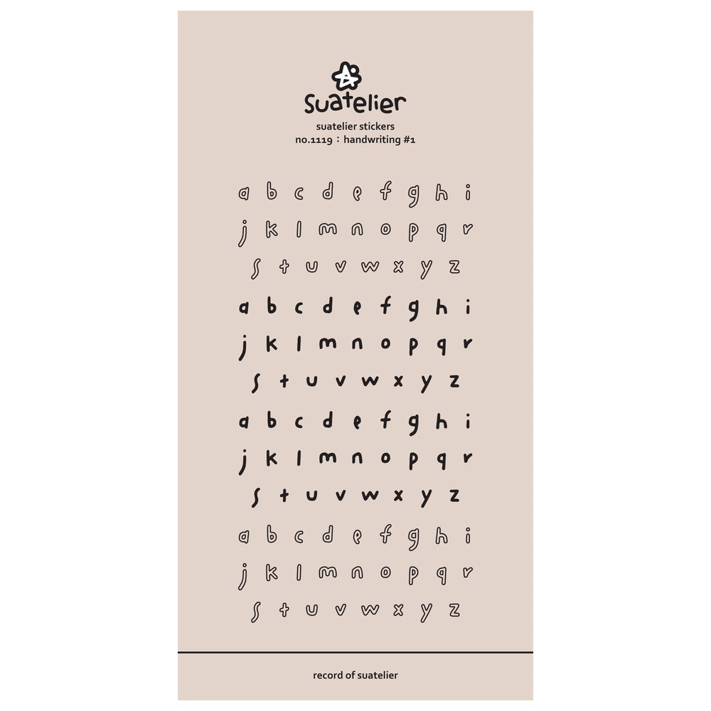 Suatelier Daily Deco Stickers - Sticker Handwriting#1 — side view