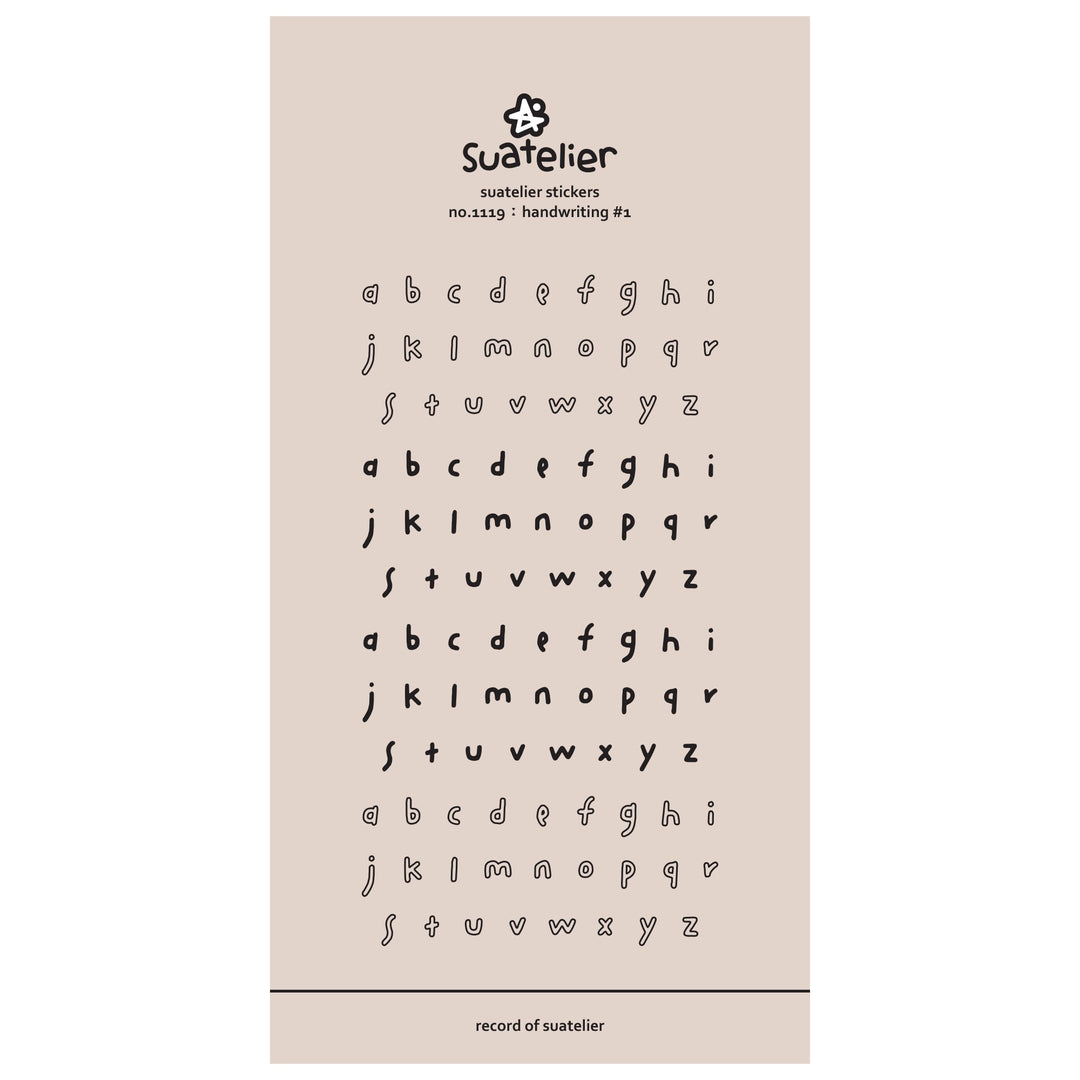 Suatelier Daily Deco Stickers - Sticker Handwriting