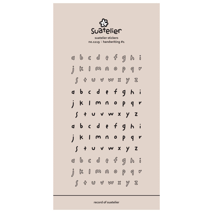 Suatelier Daily Deco Stickers - Sticker Handwriting