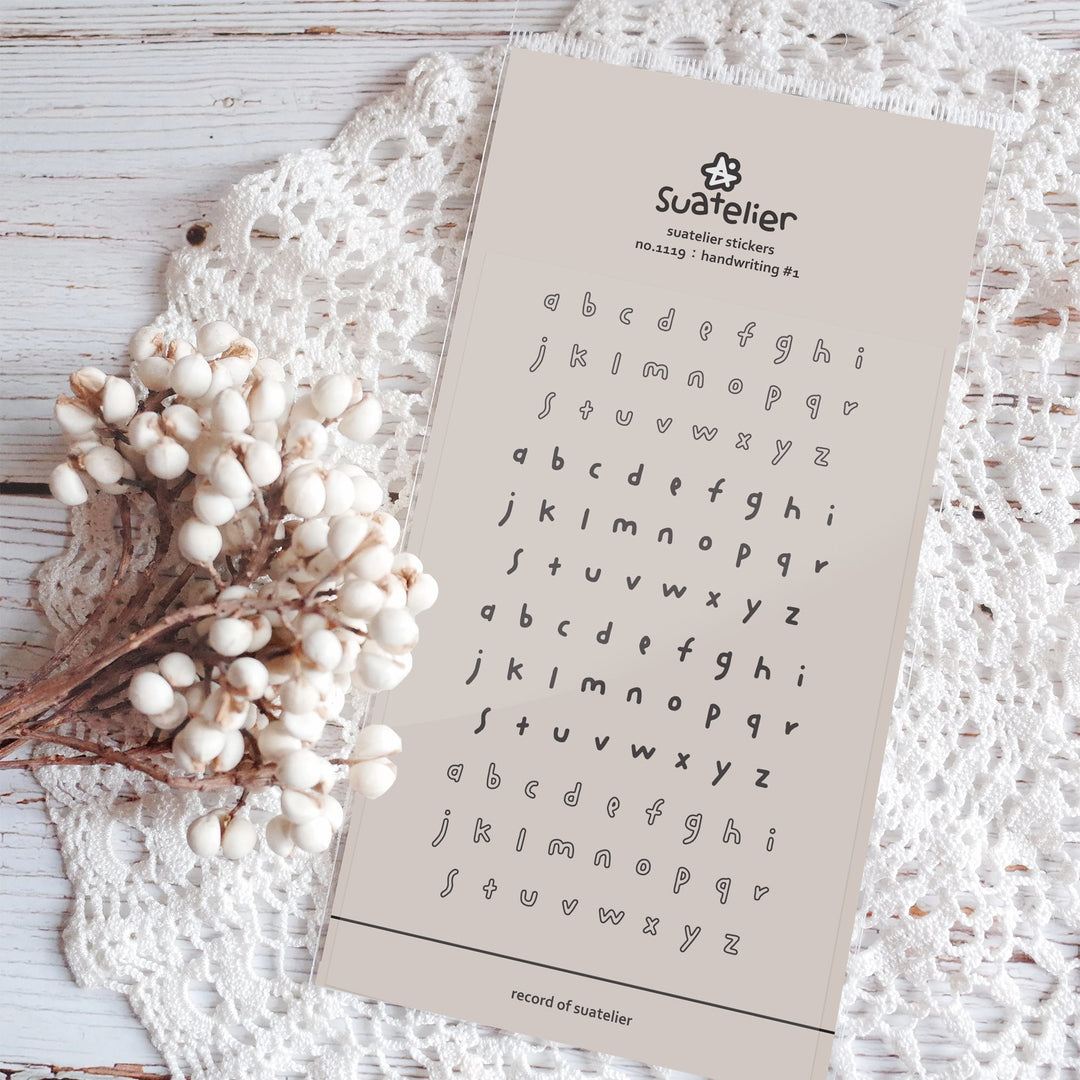 Suatelier Daily Deco Stickers - Sticker Handwriting#1 — front view