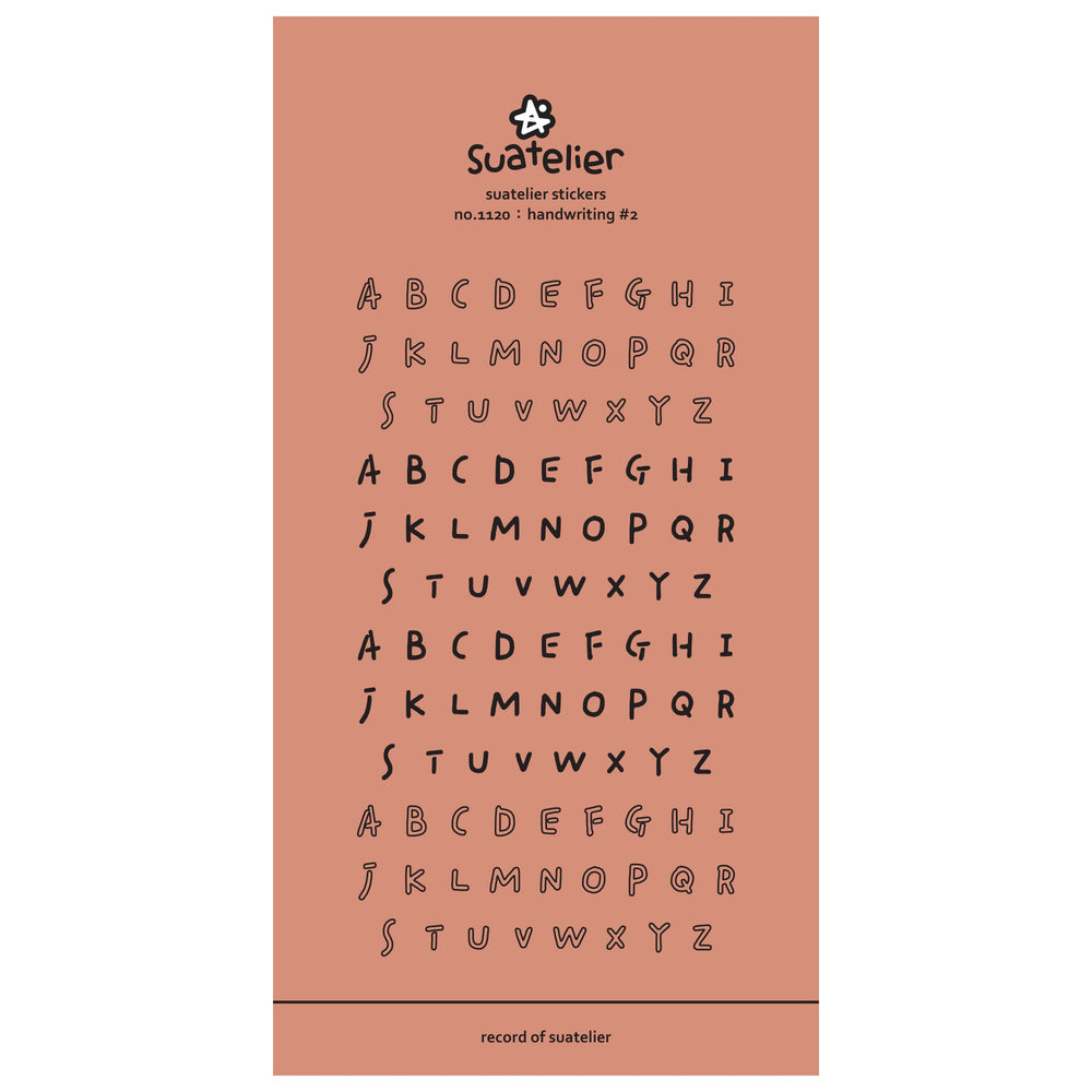 Suatelier Daily Deco Stickers - Sticker Handwriting#2 — side view