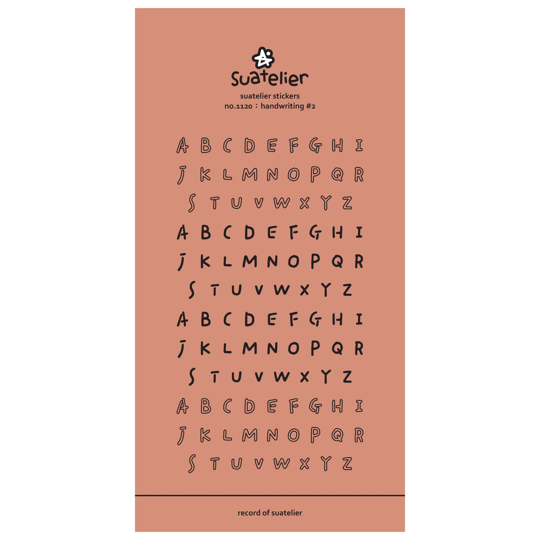 Suatelier Daily Deco Stickers - Sticker Handwriting