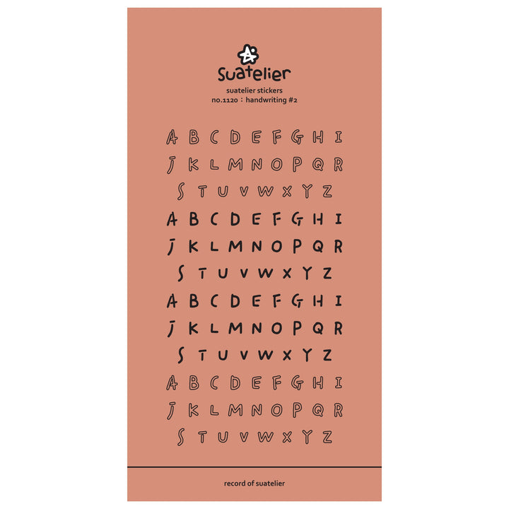 Suatelier Daily Deco Stickers - Sticker Handwriting