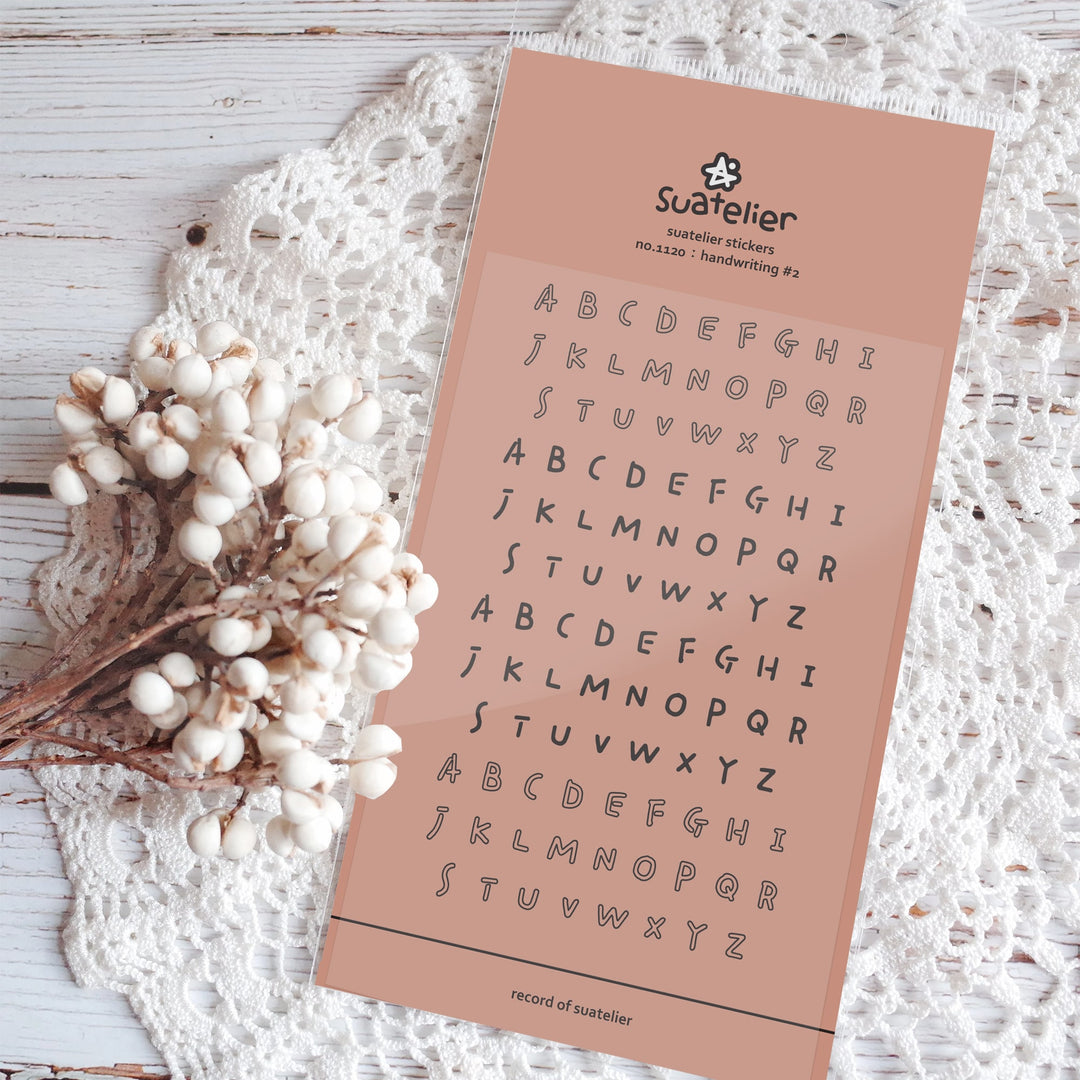 Suatelier Daily Deco Stickers - Sticker Handwriting#2 — front view