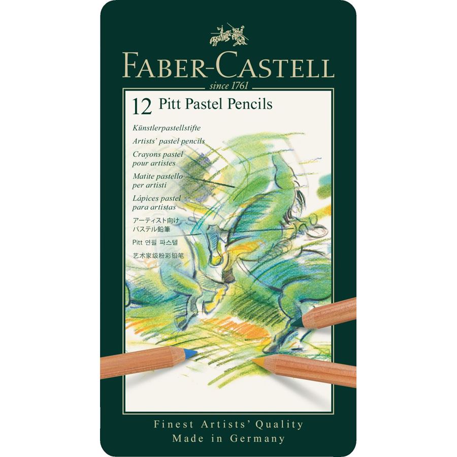 Faber-Castell PITT Pastel Pencil Set of 12 — capped
