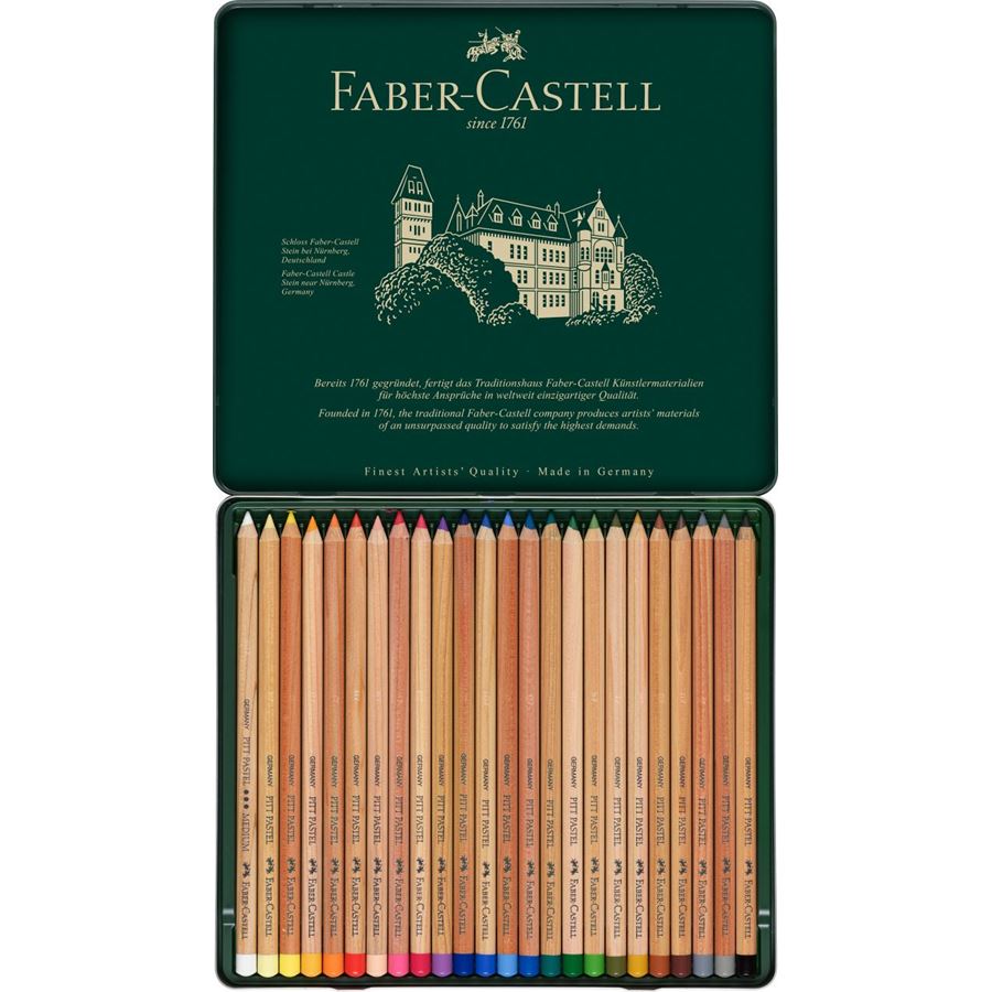 Faber-Castell PITT Pastel Pencil Set of 24 — lead extended